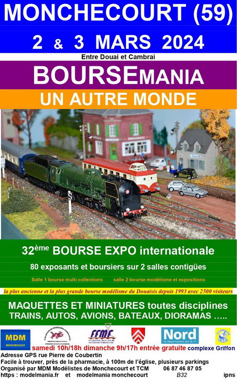 BOURSEMANIA MDM Monchecourt (59, FFMF) 2-3 mars 2024